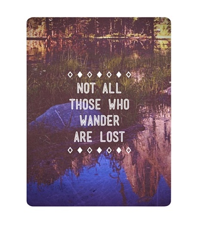 New Era Art Not All Those Who Wander are Lost Wall Decal, 14 x 18