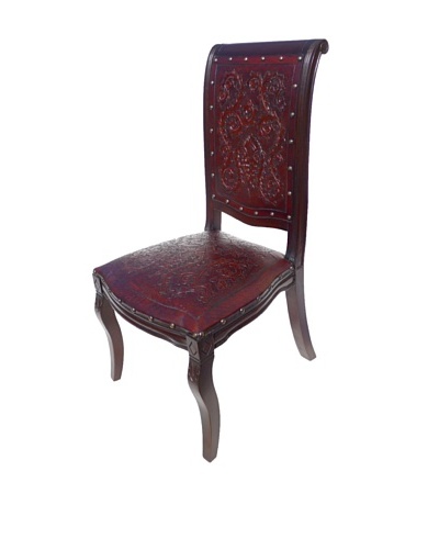 New World Trading Imperial Chair, Antique Brown