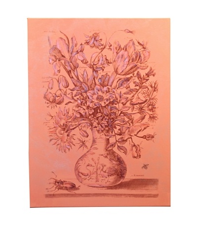 New York Botanical Garden Flower Sketch Giclée on Canvas