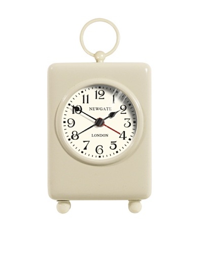 Newgate Carriage Mini Alarm Clock, Cream
