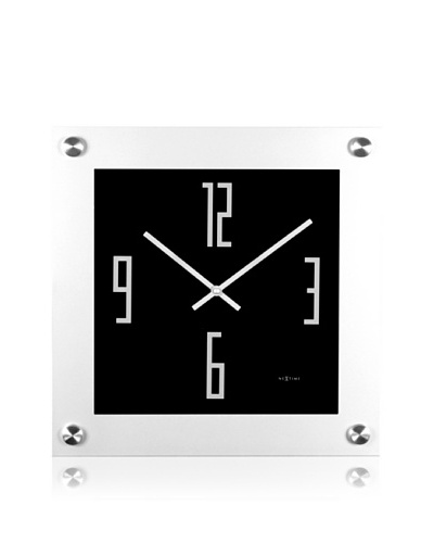 NeXtime Steel Square Wall Clock