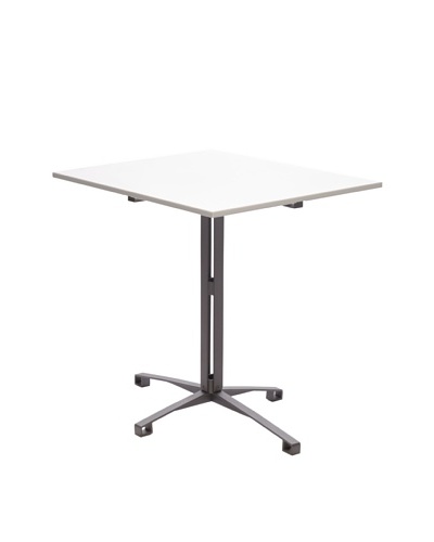 nine6 Design Café Table, White/Gray