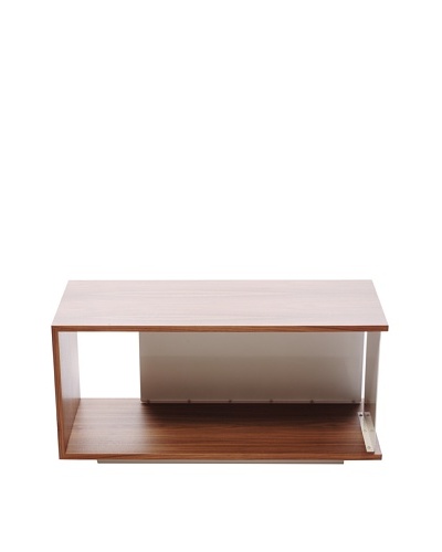 nine6 Design City Life Module Coffee Table, Walnut/White