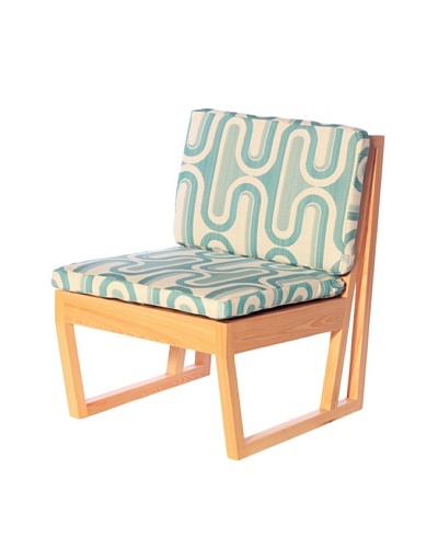 nine6 Design Cypress Indoor/Outdoor Jacinto Chair, Turquoise/Blonde