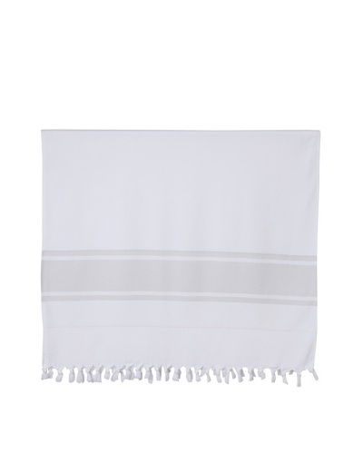 Nine Space Ayrika Collection Extra-Soft Terry Fouta Towel, Gray, 40 x 71