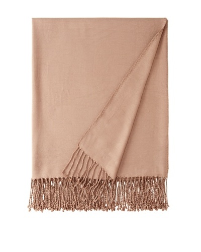 Nine Space Viscose from Bamboo Solid Throw Blanket, Taupe, 50 x 70