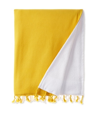 Nine Space Dip Dye Fouta Terry Towel, Yellow