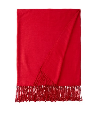 Nine Space Viscose from Bamboo Solid Throw Blanket, Cranberry, 50 x 70