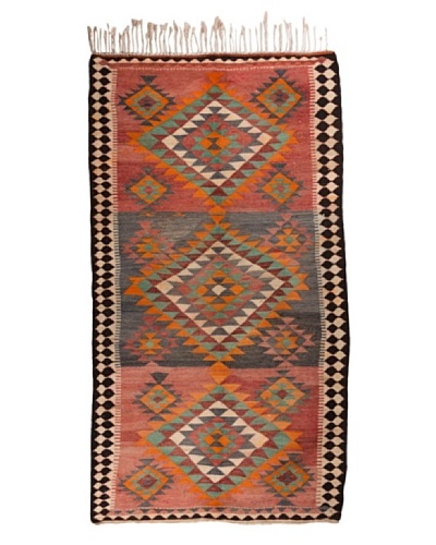 Nomads Loom Old Kurd Kilim, 4' 8 x 9'