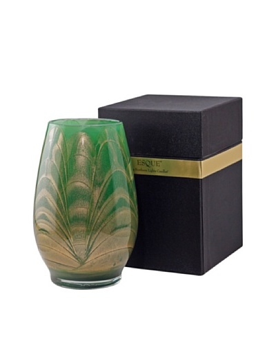 Northern Lights Candles Esque Candle & Floral Vase, Emerald