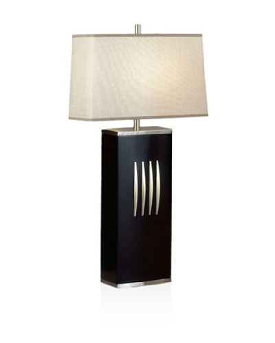 Nova Lighting Slice Standing Table Lamp, Dark Brown