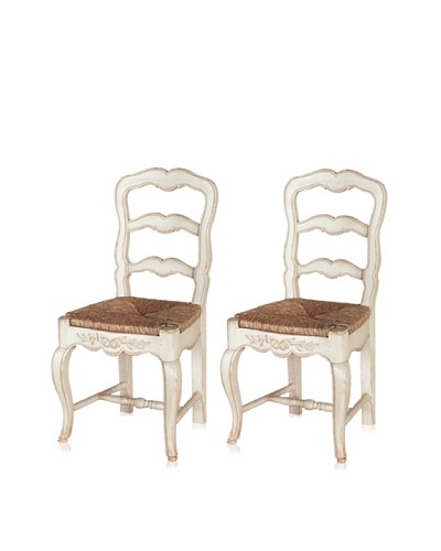 nuLOOM Set of 2 Gina French Chateau Style Dining Chairs