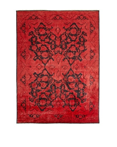 nuLOOM Vintage Hand-Knotted Overdyed Rug [Red]