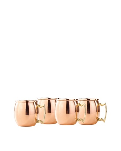 Old Dutch International Set of (4) 2-Oz. Solid Copper Moscow Mule Shot Mugs