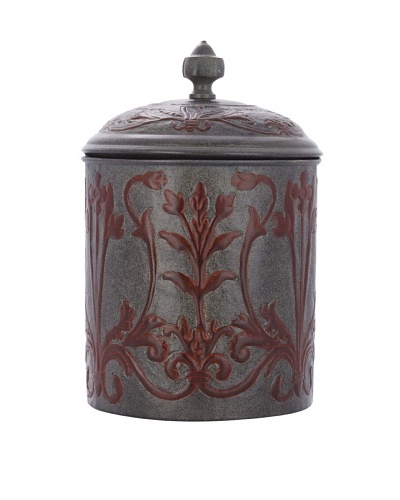 Old Dutch International Art Nouveau 4-Qt. Cookie Jar, Verdigris/Coppertone