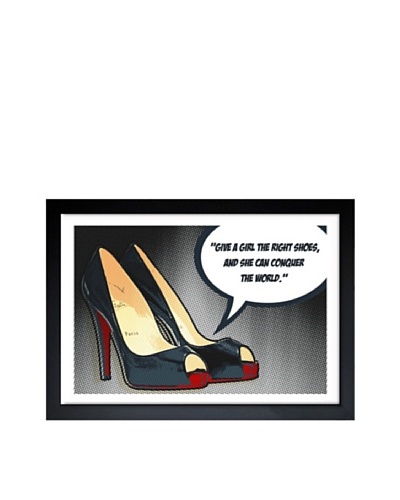 Oliver Gal The Right Shoes Framed Art