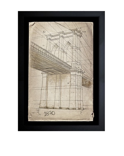 Oliver Gal Brooklyn Bridge, 1870 Framed Giclée
