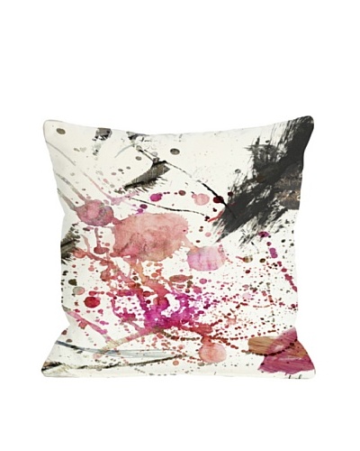Oliver Gal by One Bella Casa Dawn of Times Square Pillow, Pink Multi