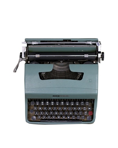 Olivetti Vintage Typewriter, Turquoise