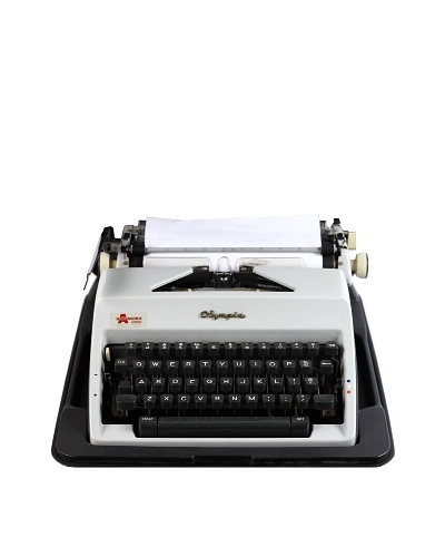 Olympia Vintage Typewriter, White