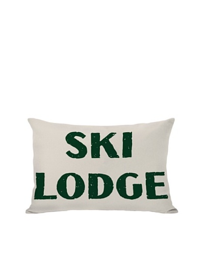 One Bella Casa Ski Lodge Pillow