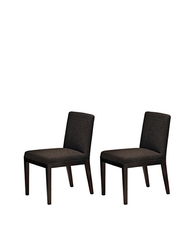 Onyx Set of 2 Dover Chairs, Espresso