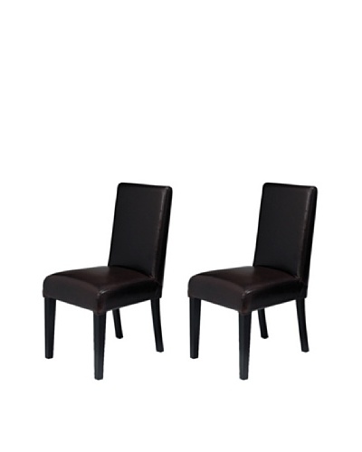 Onyx Set of 2 Prescott Chairs, Fudge