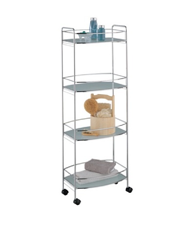 Organize It All 4-Tier Oval Shelf Cart