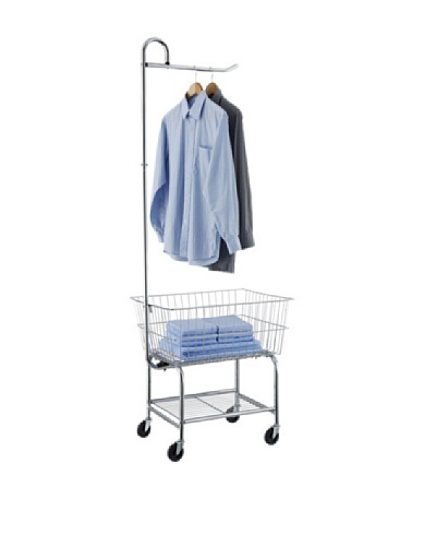 Organize It All Laundry Center with Hanging Bar