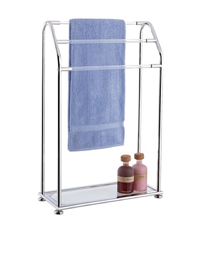 Organize It All 3-Bar Towel Rack with Bottom Shelf
