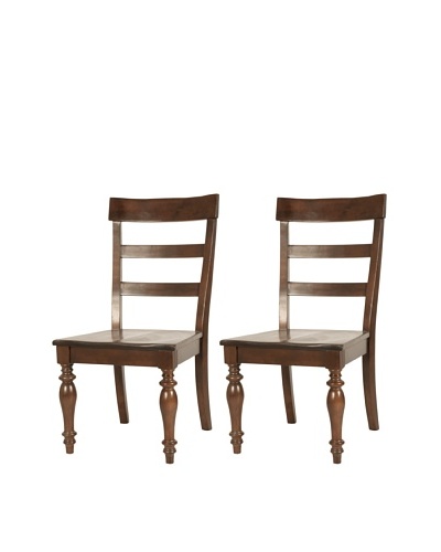 Orient Express Set of 2 Buster Dining Chairs, Espresso