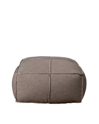 Orient Express Tucker Square Poof Cushion, Barley