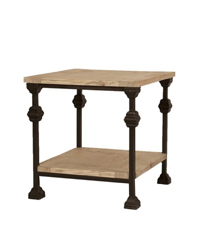 Orient Express Alpine End Table, Rustic Pine