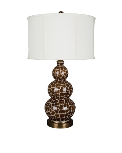 Oriental Danny Giraffe Print Table Lamp