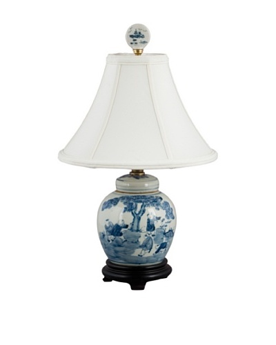 Oriental Danny Blue and White Table Lamp