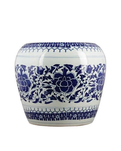 Oriental Danny Blue and White Stool