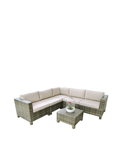 Outdoor Pacific by Kannoa 6-Piece Sectional Set, Coconut