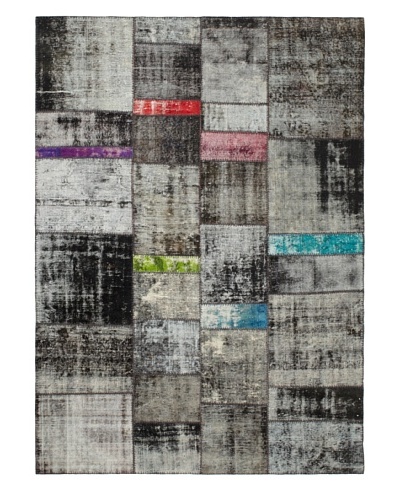One Of A Kind Overdyed Rug, Grey Multi, 7' x 9' 9