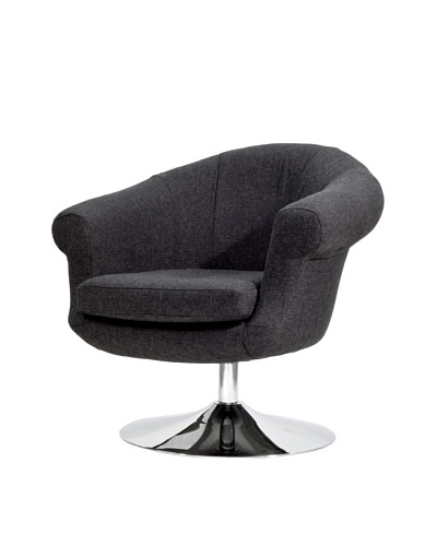 Overman International Disc Base Twist Chair, Black