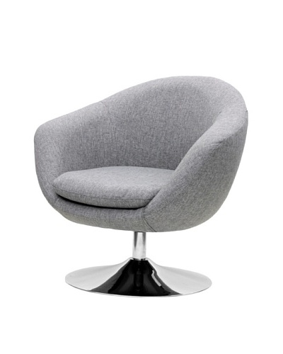 Overman International Disc Base Comet Chair, Light Grey