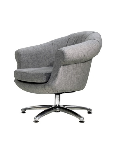 Overman International Five Prong Twist Chair, Light Grey