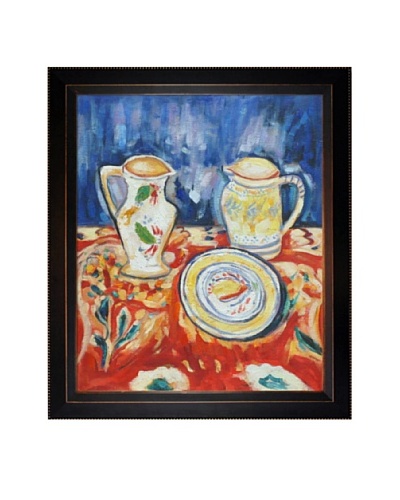 Oil Reproduction of Alfred Maurer's Still Life with Breton Pottery, 1910