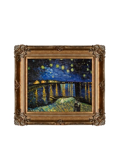 Vincent Van Gogh Starry Night Over The Rhone Framed Oil Painting