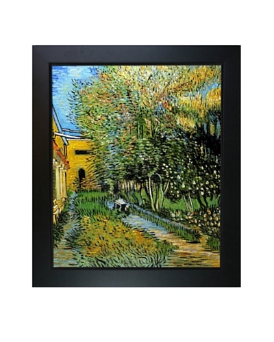 Vincent Van Gogh Asylum and Garden Framed Oil Painting