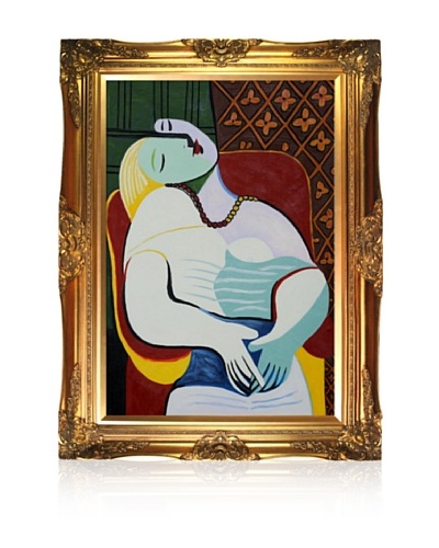 Pablo Picasso The Dream Framed Oil Painting, 24 x 36