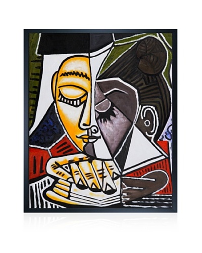 Pablo Picasso Tete d'une Femme Lisant Framed Oil Painting, 20 x 24