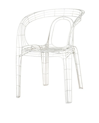 Palecek Mazatlan Outdoor Chair, White