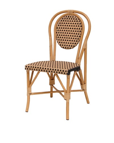 Palecek French Patio Outdoor Chair, Natural/Black