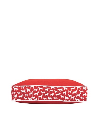 Harry Barker Kennel Club Rectangular Bed, Red, Large