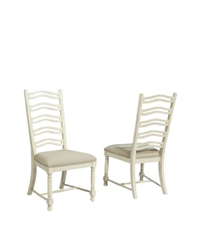 Panama Jack Coronado Set of 2 Side Chairs, White